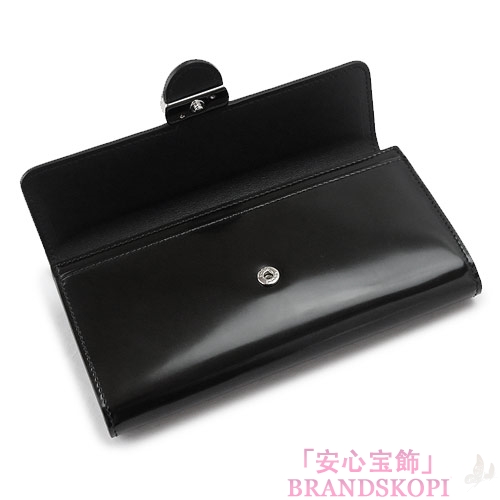 グッチ 長財布 GUCCI 二つ折り長財布 『2016年春夏新作』 GUCCI ICON SHADE LUX/グッチアイコン インターロッキングG ポリッシュレザー ブラック 369663 DKE2N 1000