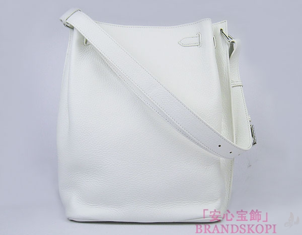 エルメス（HERMES）新品SOケリー ショルダーバッグトゴ/ホワイト  金具：シルバー her81500015  