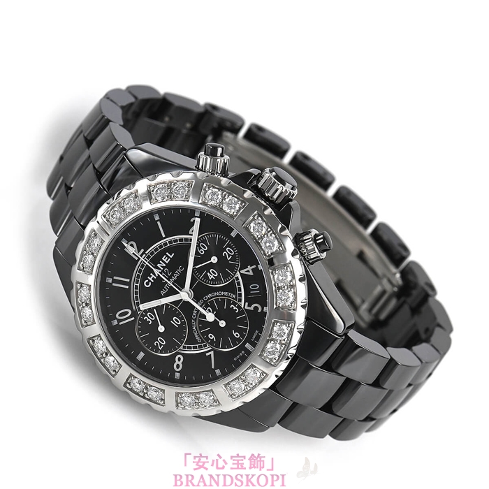 シャネルJ12時計メンズ 自動巻き クロノグラフ H1178