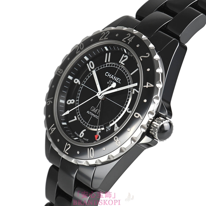 シャネルJ12時計メンズ 自動巻き GMT 42MM H2012