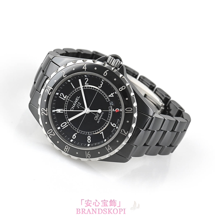 シャネルJ12時計メンズ 自動巻き GMT 42MM H2012
