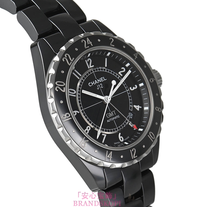 シャネルJ12時計メンズ 自動巻き GMT 42MM H2012