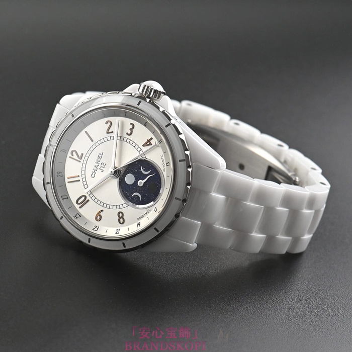 シャネルJ12時計メンズ 自動巻き ファーズ ドゥ リュヌ 38MM H3404