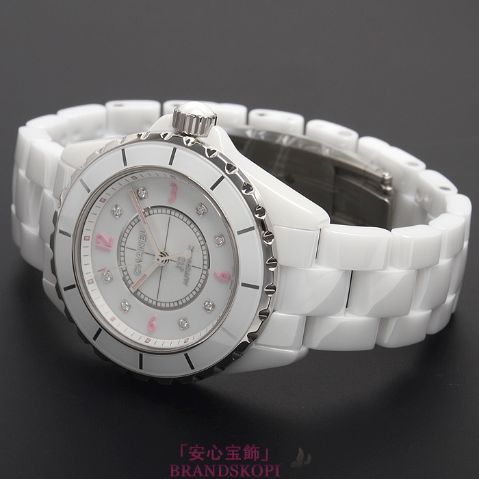 シャネルJ12時計メンズ 自動巻き ピンクライト 38MM 世界限定1200本 H4864
