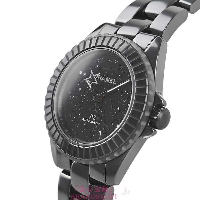 シャネルJ12時計メンズ 自動巻き インターステラー 38MM 限定生産 H7989
