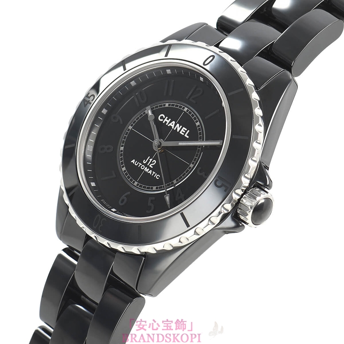 シャネルJ12時計メンズ 自動巻き ファントム キャリバー12.1 38MM 世界限定1200本 H6185