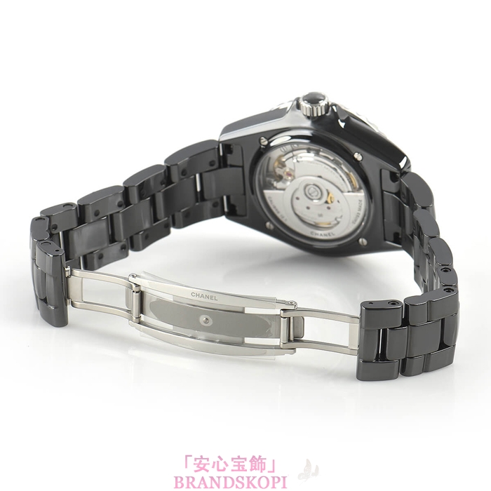 シャネルJ12時計メンズ 自動巻き ファントム キャリバー12.1 38MM 世界限定1200本 H6185