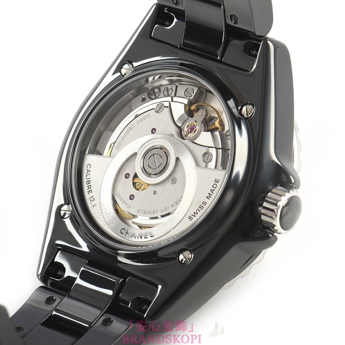 シャネルJ12時計メンズ 自動巻き ファントム キャリバー12.1 38MM 世界限定1200本 H6185