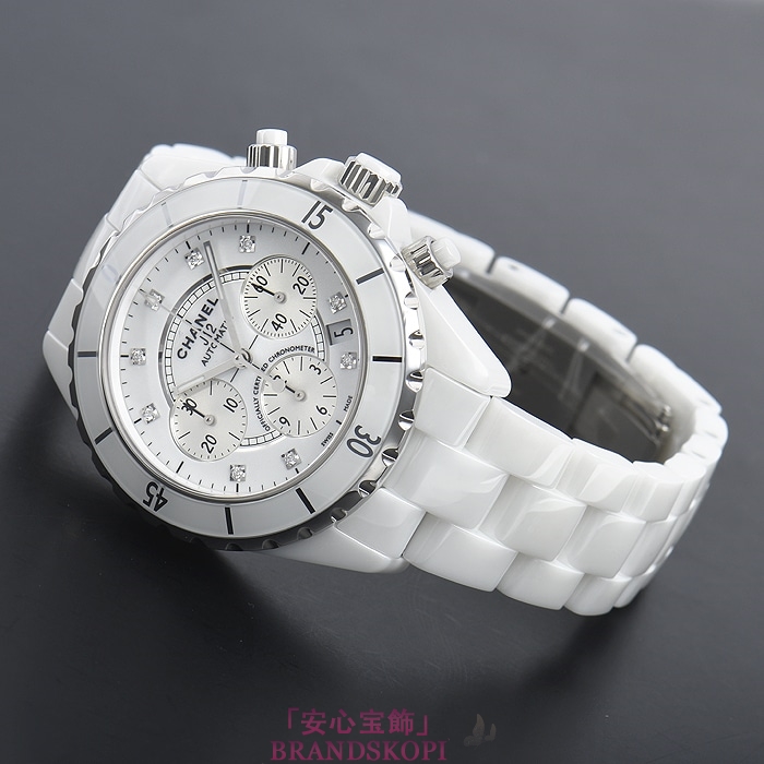 シャネルJ12時計メンズ 自動巻き クロノグラフ H2009