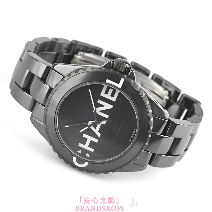 シャネルJ12時計メンズ 自動巻き ウォンテッド ドゥ シャネル 38MM 限定生産 H7418