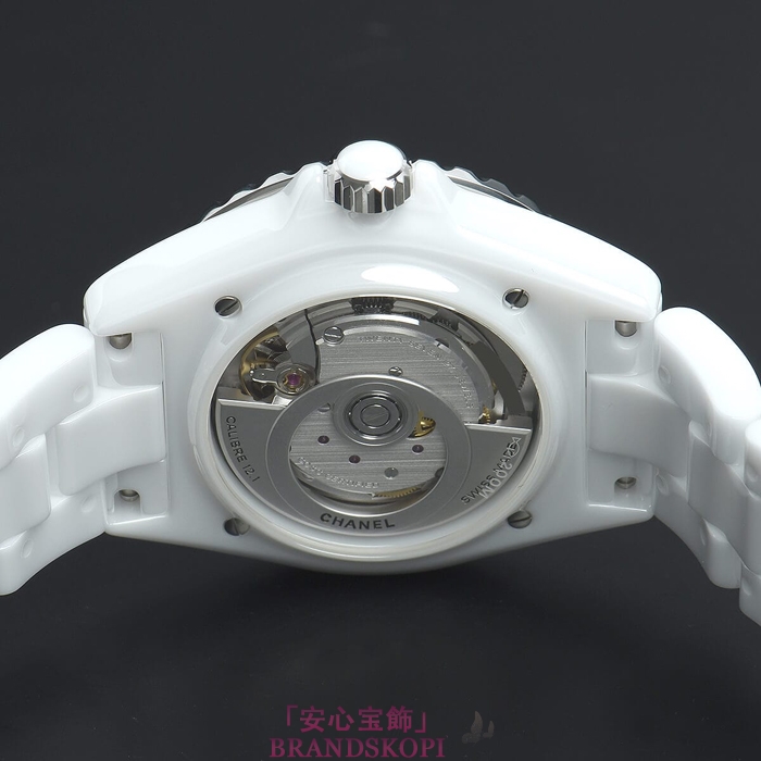 シャネルJ12時計メンズ 自動巻き ファントム キャリバー12.1 38MM 世界限定1200本 H6186
