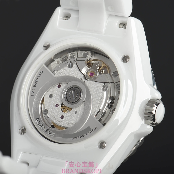 シャネルJ12時計メンズ 自動巻き ファントム キャリバー12.1 38MM 世界限定1200本 H6186