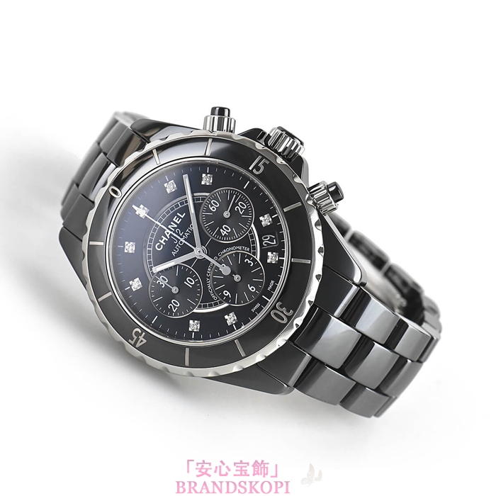 シャネルJ12時計メンズ 自動巻き クロノグラフ H2419
