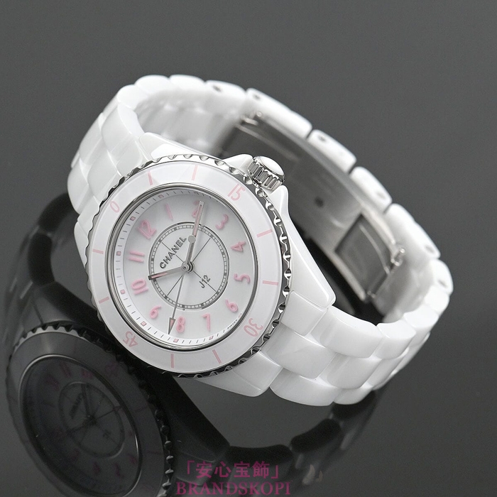 シャネルJ12時計レディース クォーツ ピンクブラッシュ 33MM 限定生産1200本 H6755