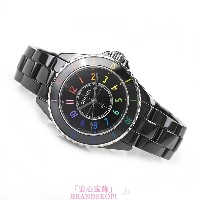 シャネルJ12時計レディース クォーツ エレクトロ 33MM 世界限定1255本 H7121