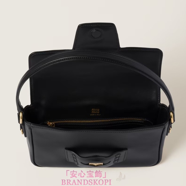 ミュウミュウペニー レザー バッグ5BD270_ACRM_F0002_V_OOO
