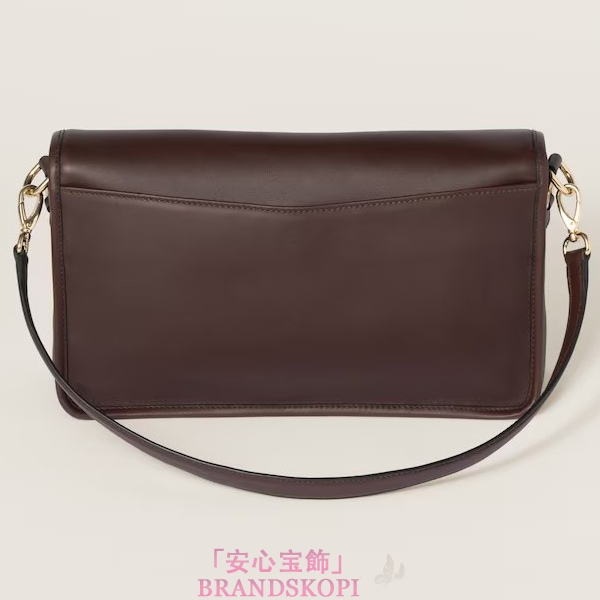 ミュウミュウペニー レザー バッグ5BD273_ACRM_F0NBL_V_OOO
