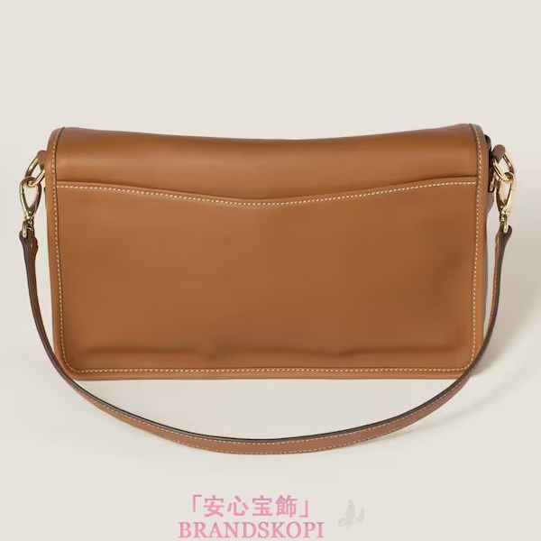 ミュウミュウペニー レザー バッグ5BD273_ACRM_F04JM_V_OOO