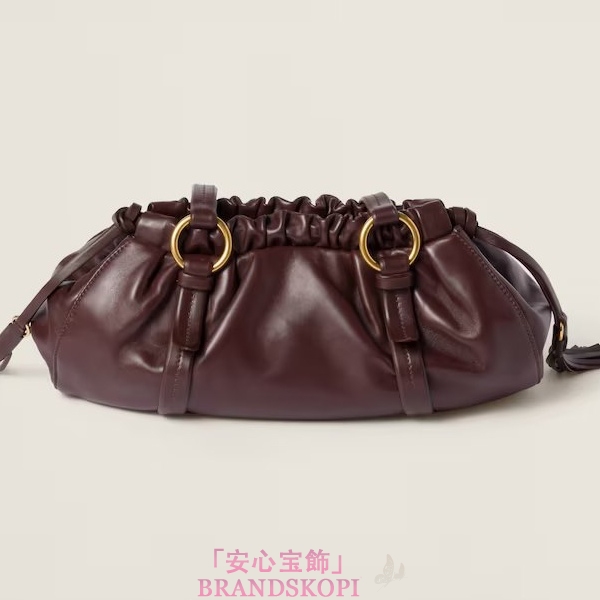 ミュウミュウジョワ ナッパレザー バッグ5BG306_ACSW_F0NBL_V_OOO
