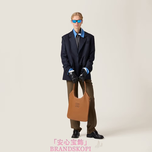 ミュウミュウアイビー レザー バッグ5BG231_ACRW_F0046_V_MLN