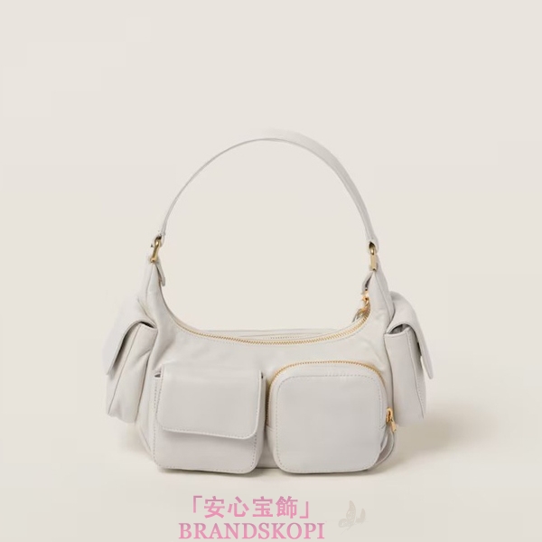 ミュウミュウナッパレザー ポケットバッグ5BC146_2F8N_F0009_V_OOO