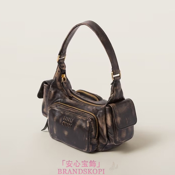 ミュウミュウナッパレザー ポケットバッグ5BC146_2F8T_F0201_V_OOO