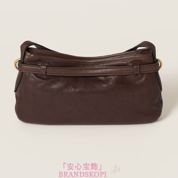 ミュウミュウアバンチュール ナッパレザー バッグ5BC182_2BBL_F0NBL_V_OOO