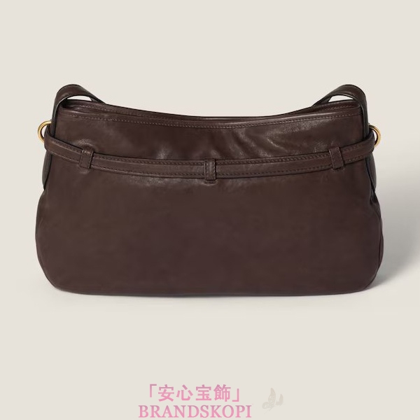 ミュウミュウアバンチュール ナッパレザー バッグ5BC181_2BBL_F0NBL_V_OOO