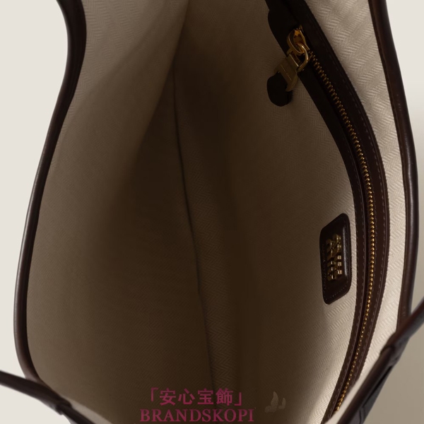 ミュウミュウアイビー レザー パッチワーク バッグ5BG231_2CRI_F0NBL_V_MLN