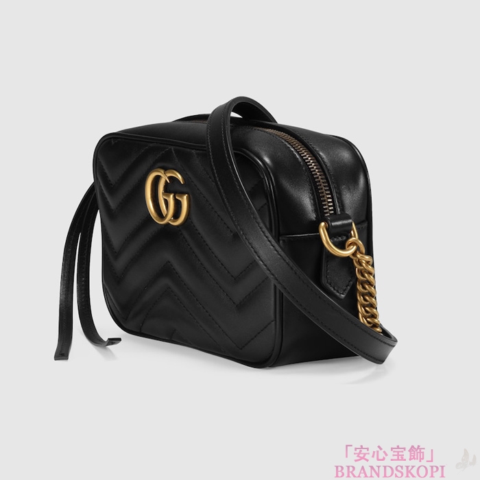 グッチ2025年新作GGマーモントミニ カメラバッグ‎448065DTD1T1000