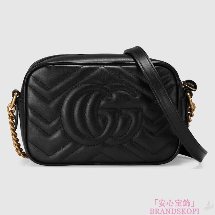 グッチ2025年新作GGマーモントミニ カメラバッグ‎448065DTD1T1000
