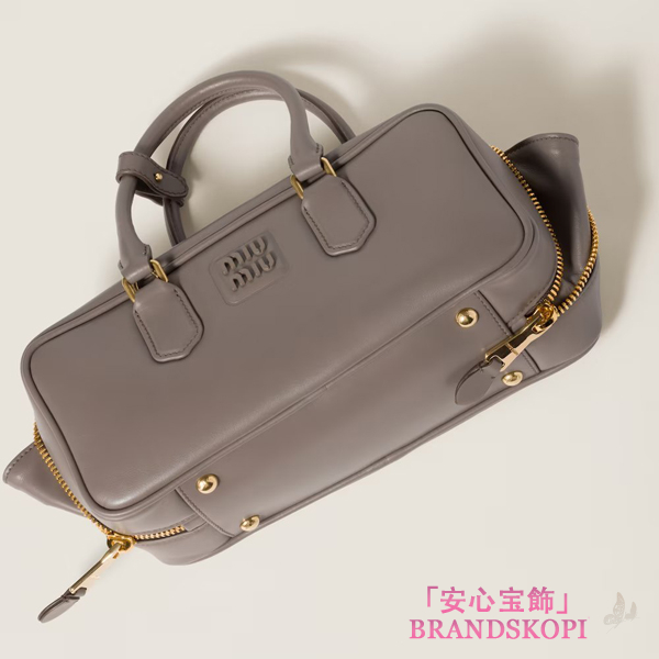 ミュウミュウアルカディ レザー バッグ5BB148_2CR3_F0572_V_OON