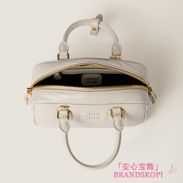 ミュウミュウアルカディ レザー バッグ5BB142_ACR3_F0K74_V_OON