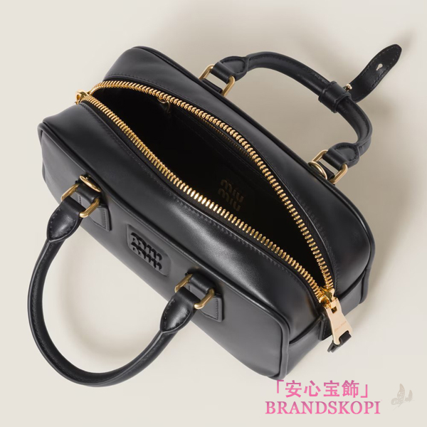 ミュウミュウアルカディ レザー バッグ5BB142_2CR3_F0002_V_OON