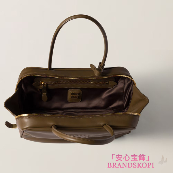 ミュウミュウレザー トップハンドルバッグ5BB172_2CRW_F0244_V_OOO