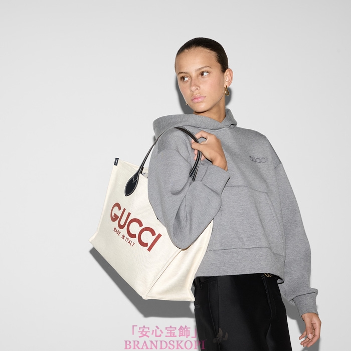 GUCCI プリント ミディアム トートバッグ772176FACUL8573