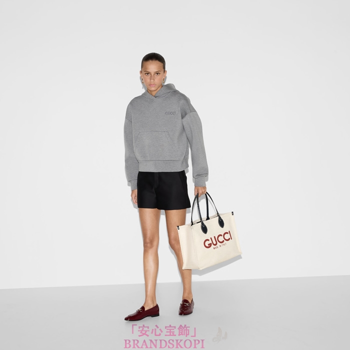 GUCCI プリント ミディアム トートバッグ772176FACUL8573
