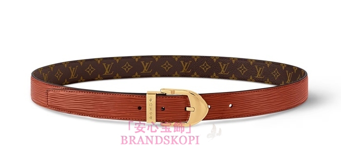 ルイヴィトンモノグラムベルト･LV タイムレス 30MM  カラー フォーヴM4011W