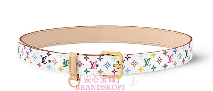 ルイヴィトンモノグラムLV × TM ベルト･LV D-リング 30MM  カラー ブロン M8981U