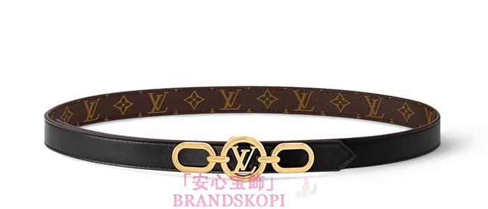 ルイヴィトンモノグラムベルト･LV サークル プライム 20MMリバーシブル   カラー ノワールM0510V