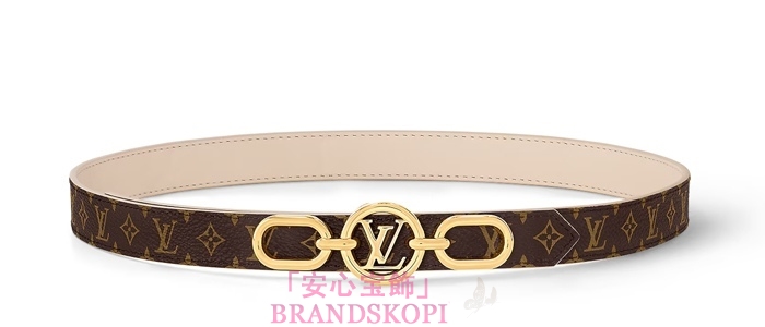 ルイヴィトンモノグラムベルト･LV サークル プライム 20MMリバーシブル  カラー クレームM0712V