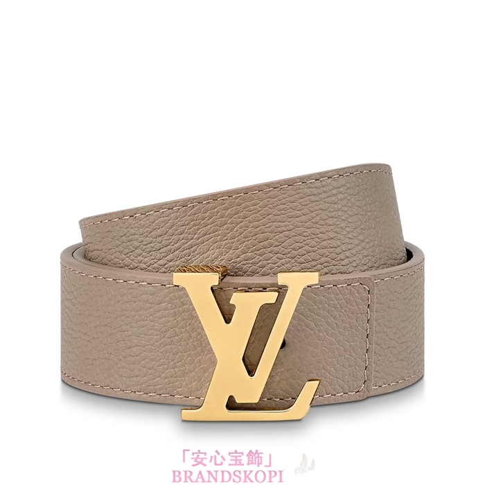 ルイヴィトンモノグラムベルト･LV イニシャル 30MM リバーシブル  カラー ベージュM0696W