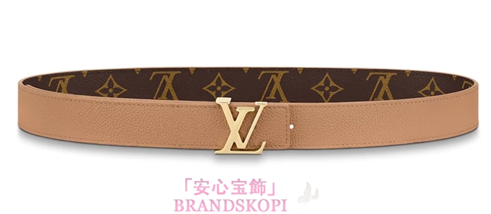 ルイヴィトンモノグラムベルト･LV イニシャル 30MM リバーシブルM0363W