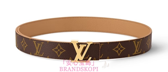 ルイヴィトンモノグラムベルト･LV イニシャル 30MM リバーシブルM0363W