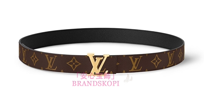 ルイヴィトンモノグラムベルト･LV イニシャル 30MM リバーシブルM0565W