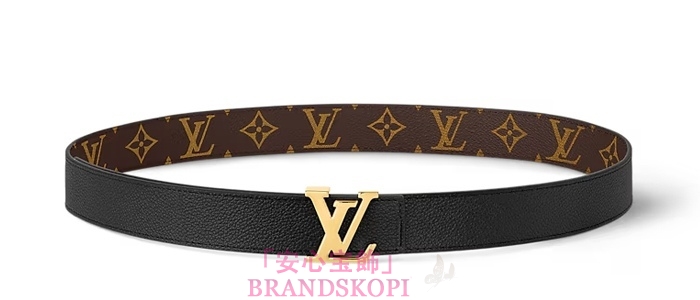 ルイヴィトンモノグラムベルト･LV イニシャル 30MM リバーシブルM0565W