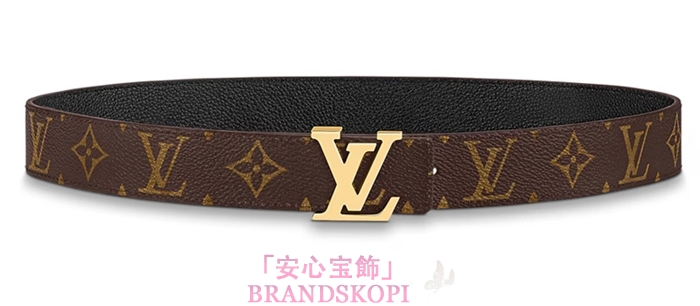 ルイヴィトンモノグラムベルト･LV イニシャル 30MM リバーシブルM0565W