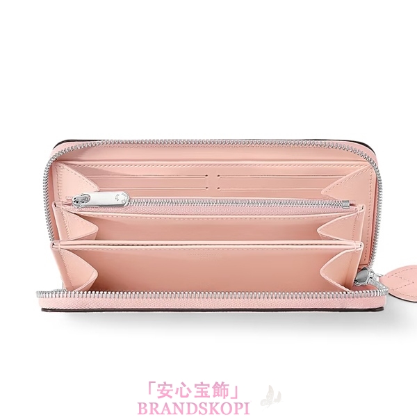 ルイヴィトン財布ジッピー･ウォレット ジャスミン ピンク M82755