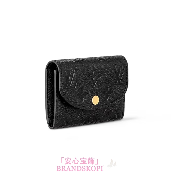 ルイヴィトンモノグラム財布ポルトモネ･ロザリ ノワール M81455
