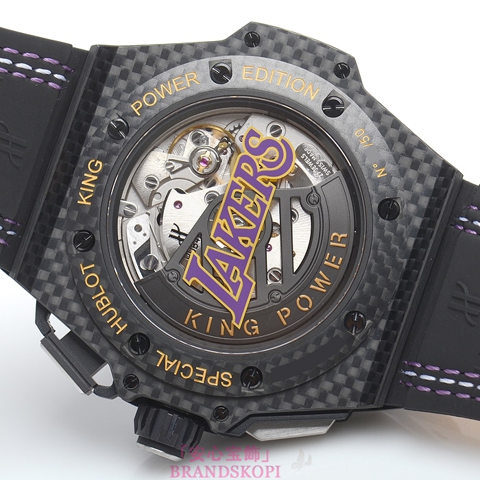ウブロ自動巻きキングパワー Ｌｏｓ Ａｎｇｅｌｅｓ Ｌａｋｅｒｓ 世界限定５０本 748.QX.1199.NR.LAK14